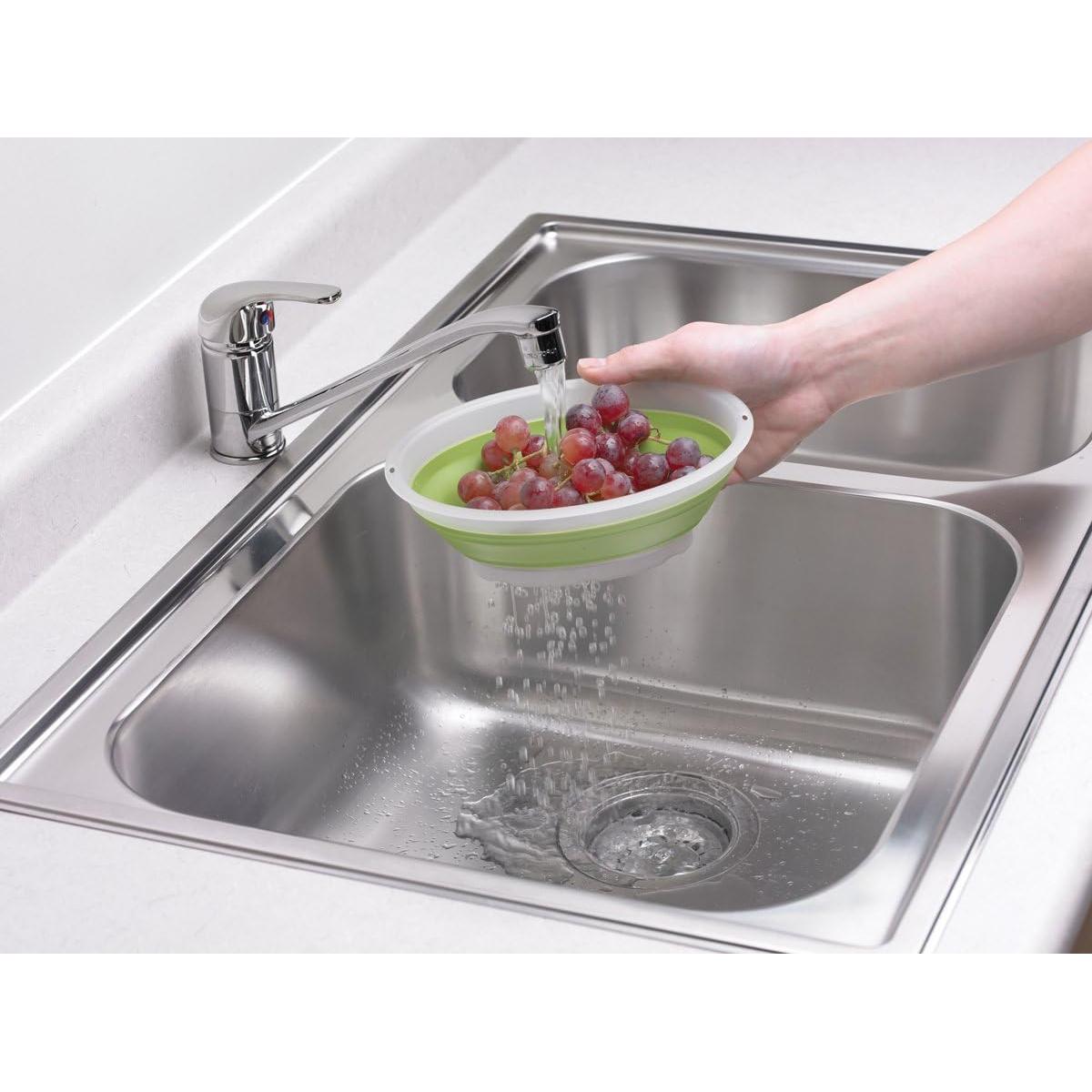 Colador Mini Colapsable Progresivo Verde 0.83L