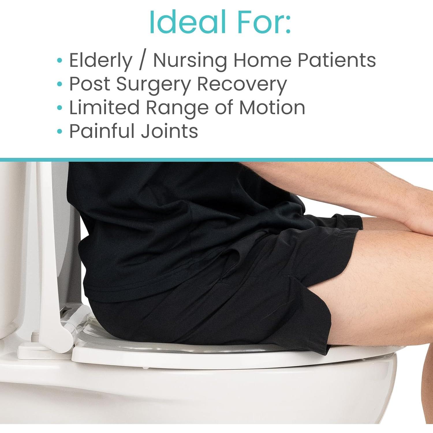 Cojín Elevado para Asiento de Inodoro Vive Gel - Acolchado y Adhesivo