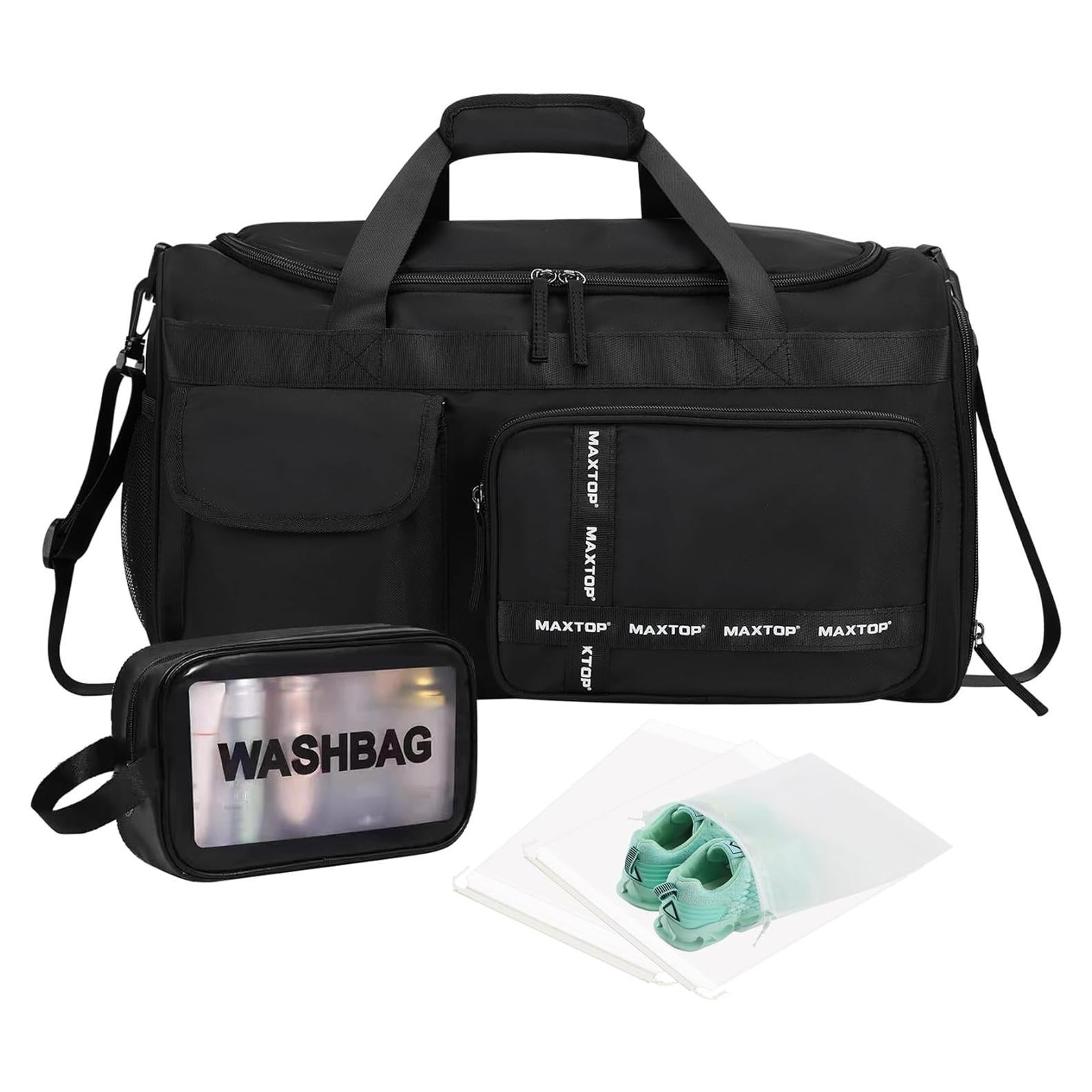 Bolsa de Gimnasio MAXTOP Duffle 48.3x26.7x27.9cm Negra