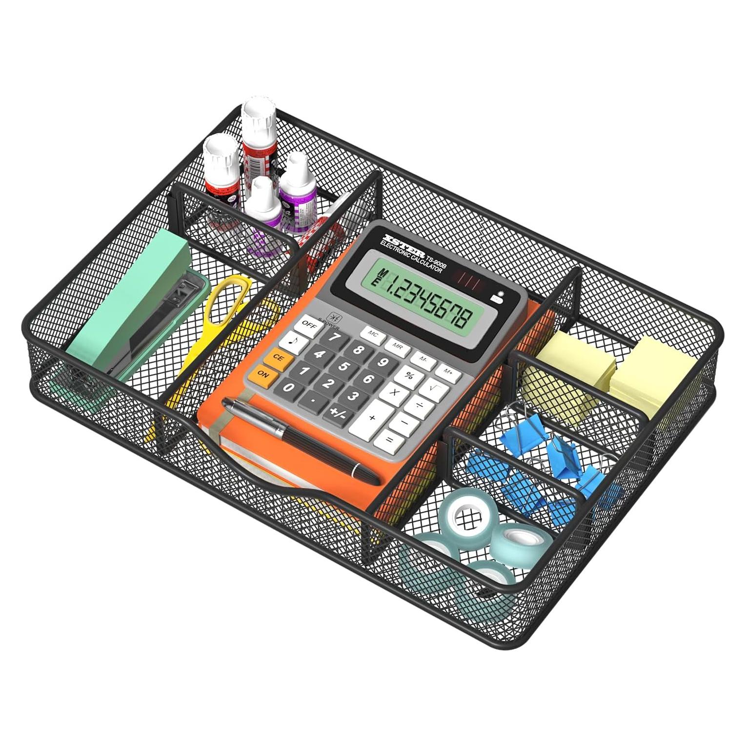 Organizador de Cajón de Metal VyGrow 6 Compartimentos Ajustables