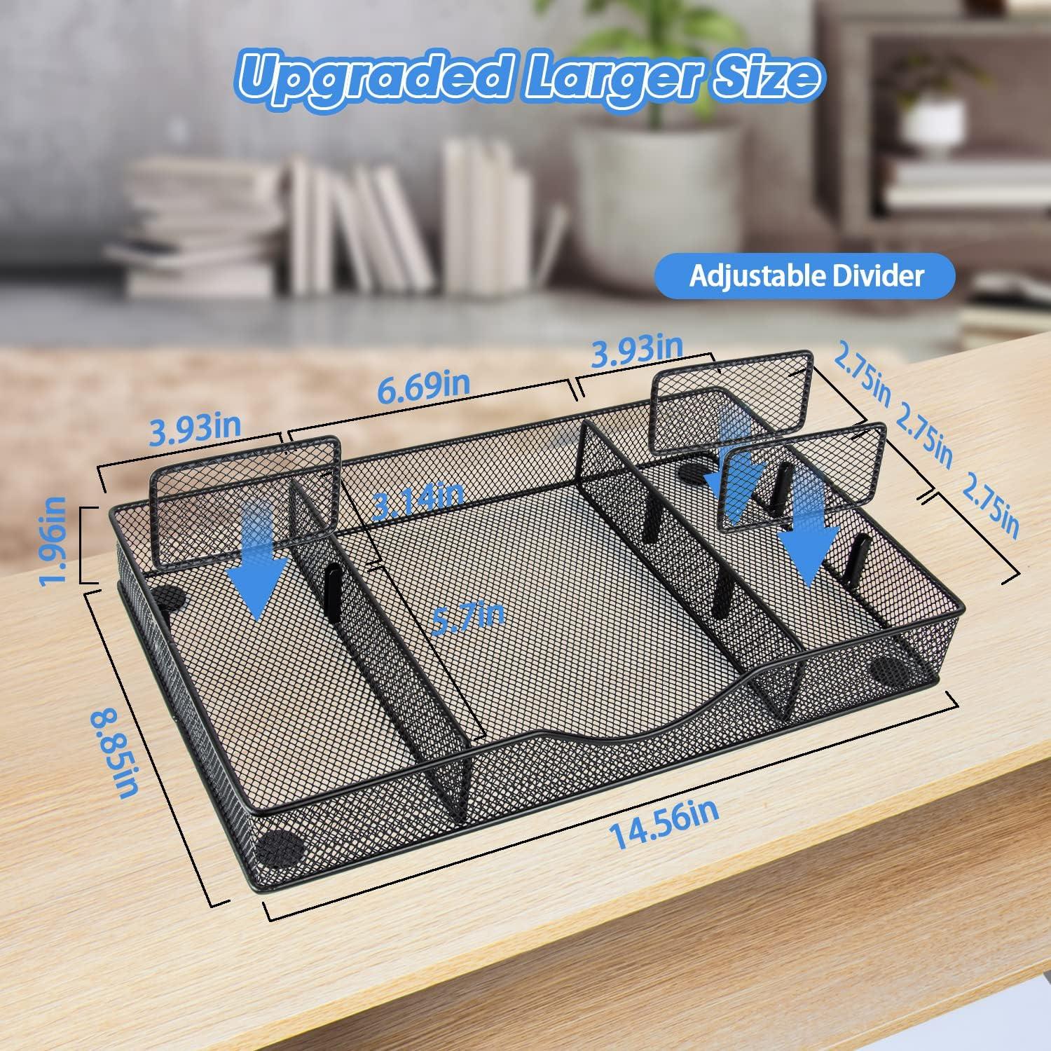 Organizador de Cajón de Metal VyGrow 6 Compartimentos Ajustables