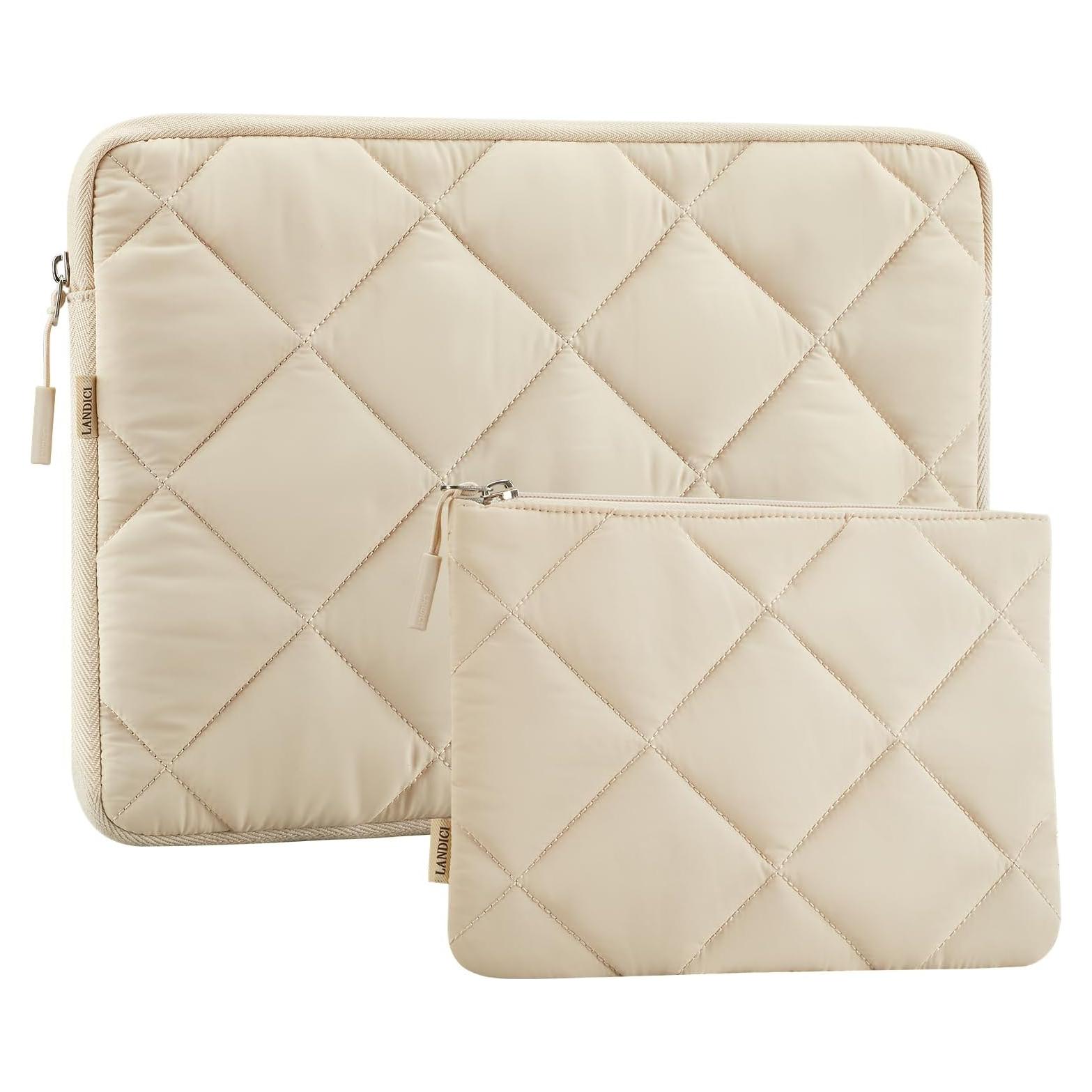 Funda acolchada para laptop LANDICI 14-15" Albaricoque