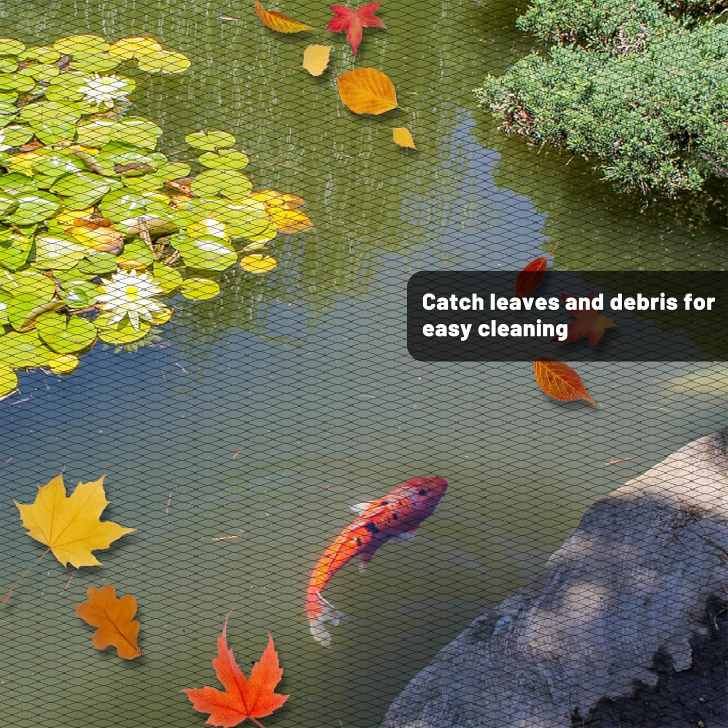 Red de Estanque Koi Rainleaf 2.13 m x 3.05 m Alta Resistencia