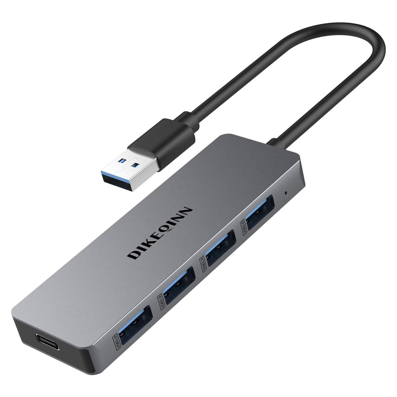 Hub USB 3.0 de 4 Puertos con Alimentación USB-C - Shenzhen Lingdong