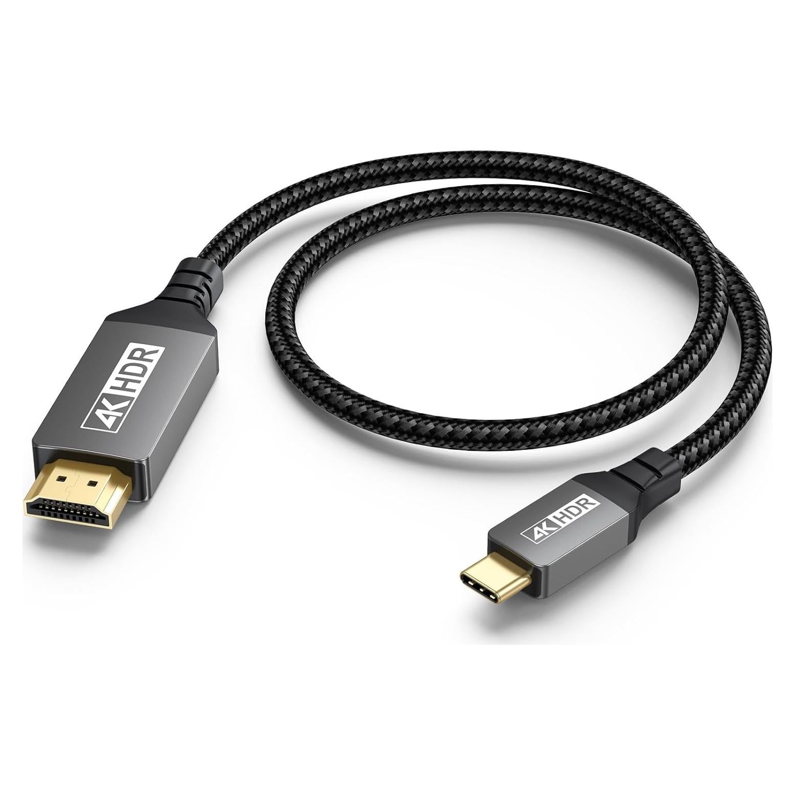 Cable USB C a HDMI UVOOI 0.3M 4K@60Hz Compatible Mac y Android