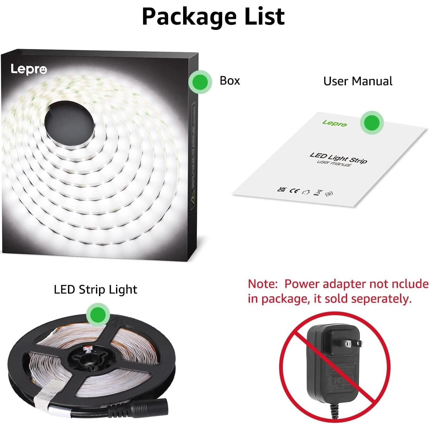 Tira LED 12V 5m SMD 2835 Lighting EVER Blanca Diurna