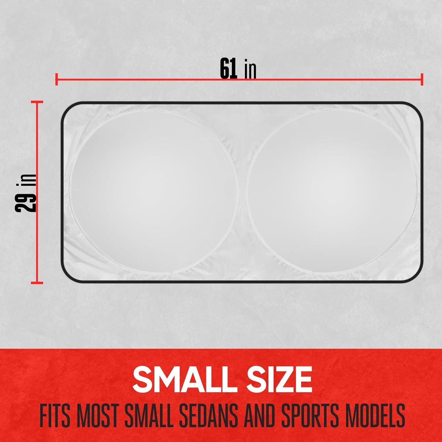 Sombrilla de Parabrisas Plegable Motor Trend - 153.9 x 74.9 cm