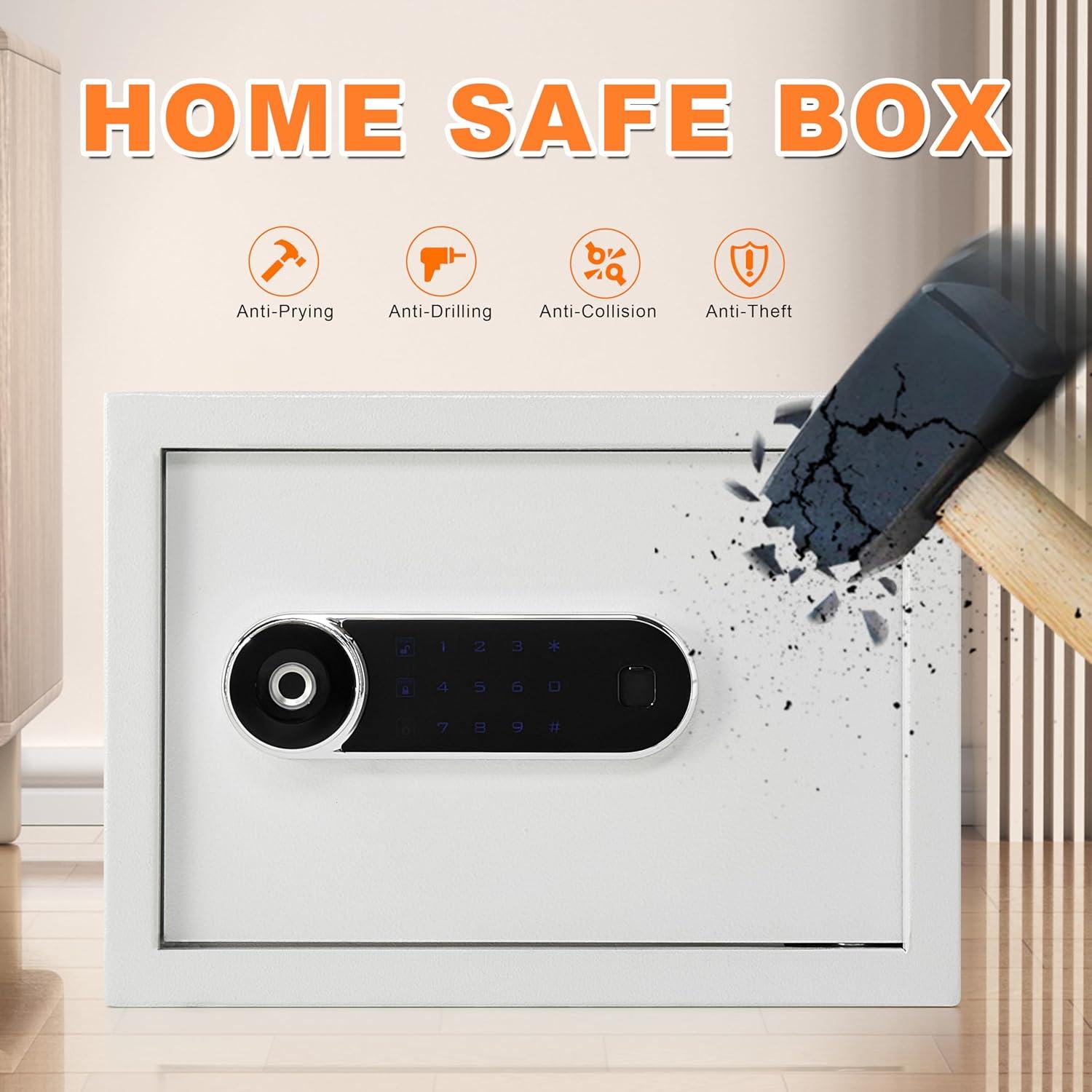 Caja Fuerte Biométrica Hunter Good 1.0 Pies Cúbicos Alta Seguridad