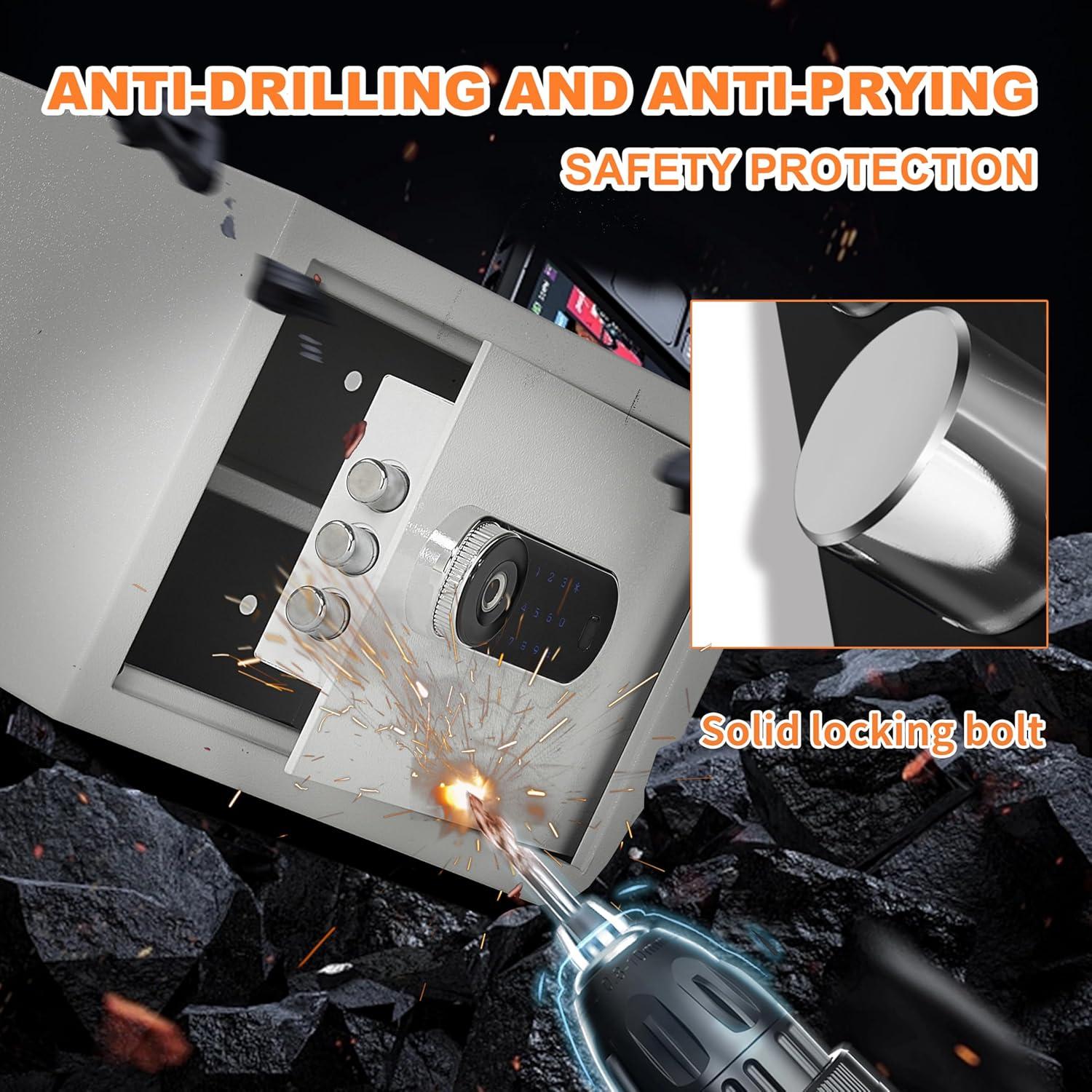 Caja Fuerte Biométrica Hunter Good 1.0 Pies Cúbicos Alta Seguridad