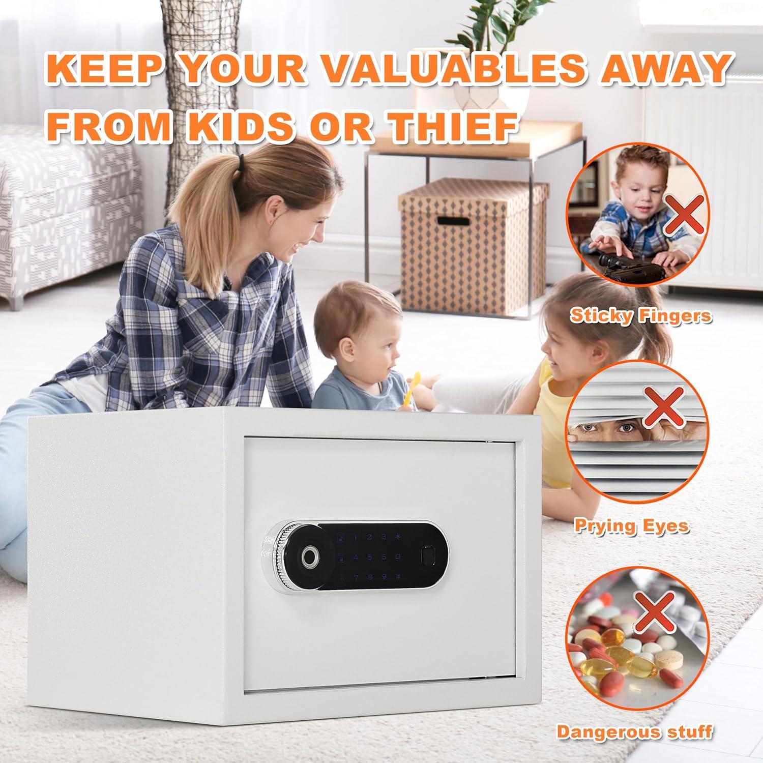 Caja Fuerte Biométrica Hunter Good 1.0 Pies Cúbicos Alta Seguridad