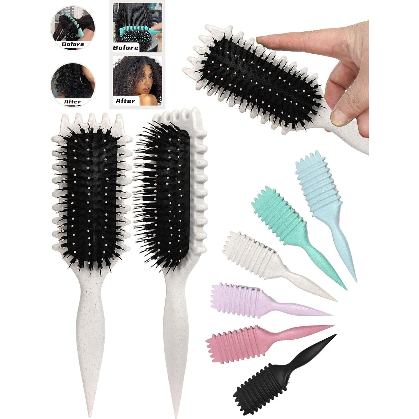 Cepillo Definidor de Rizos Sintario - Beige, 29cm x 7.5cm