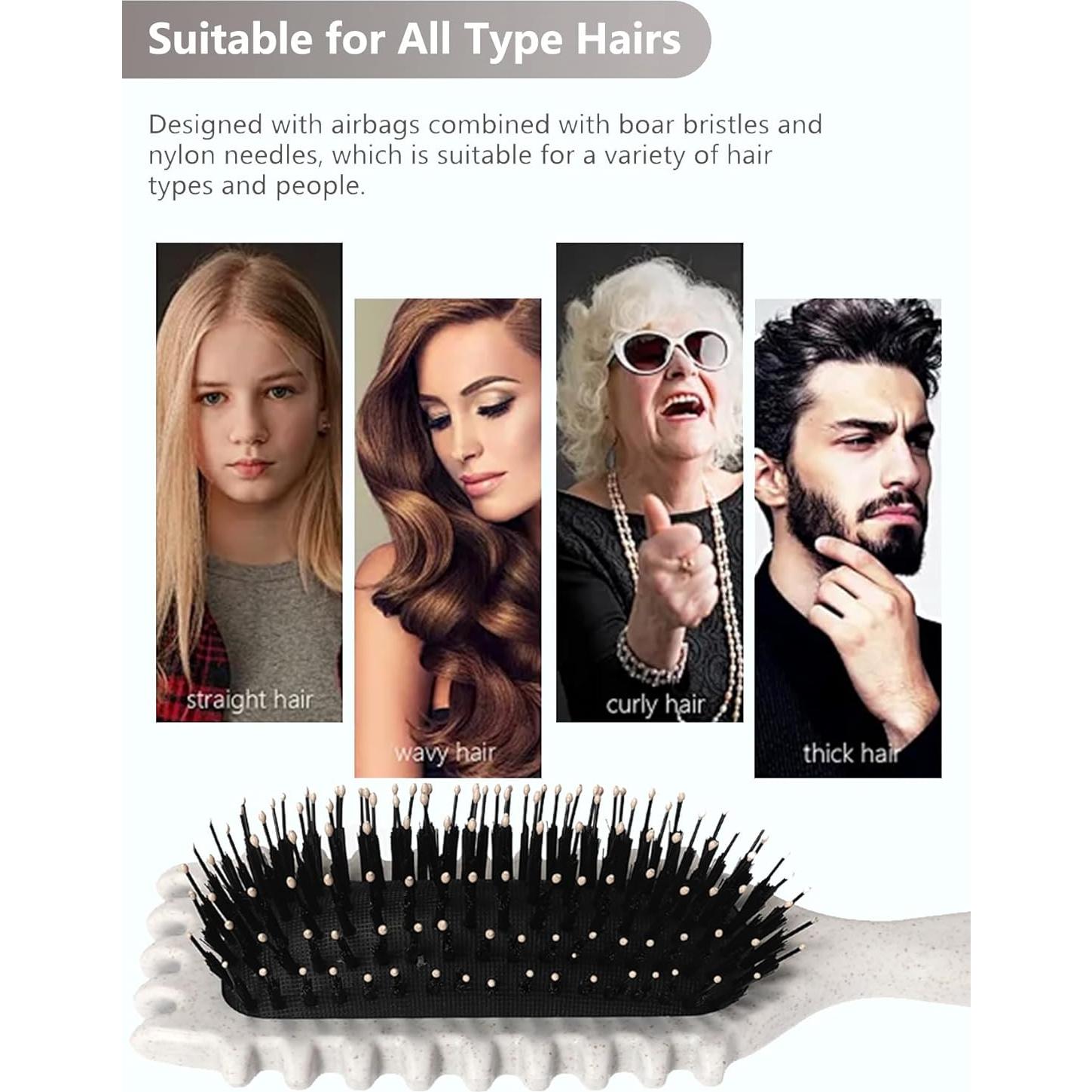 Cepillo Definidor de Rizos Sintario - Beige, 29cm x 7.5cm