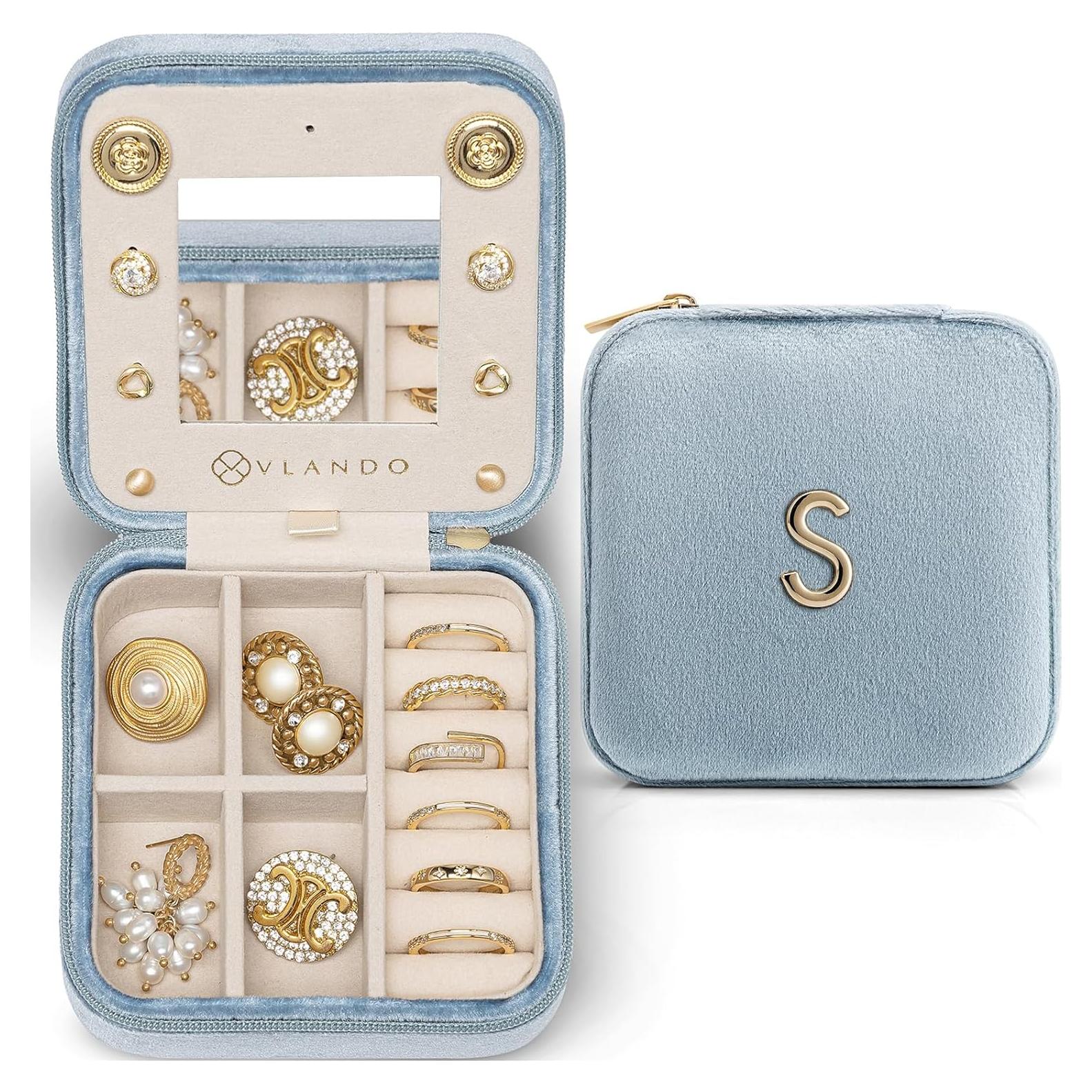 Organizador de Joyería de Viaje Vlando Azul - 10x10x5 cm