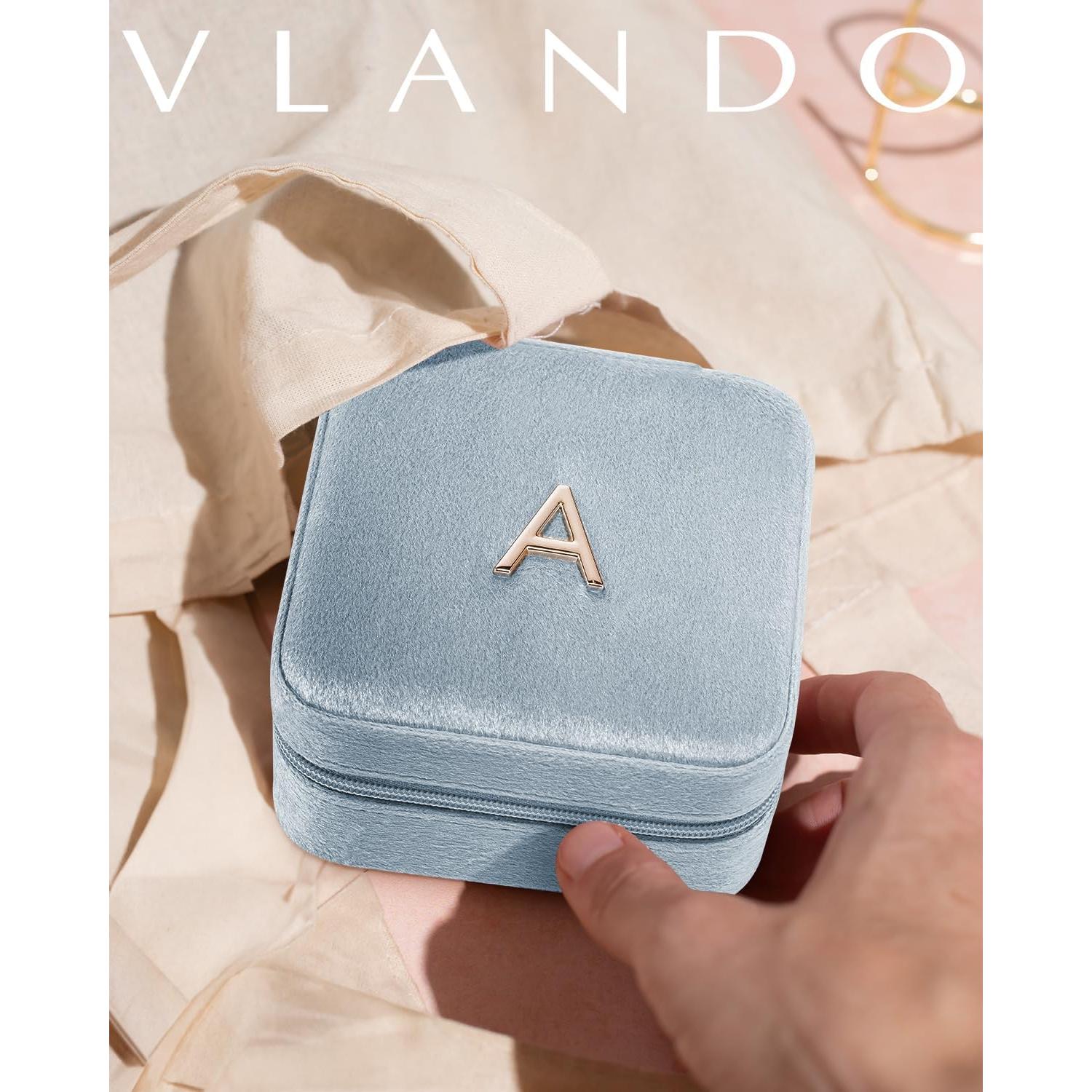 Organizador de Joyería de Viaje Vlando Azul - 10x10x5 cm