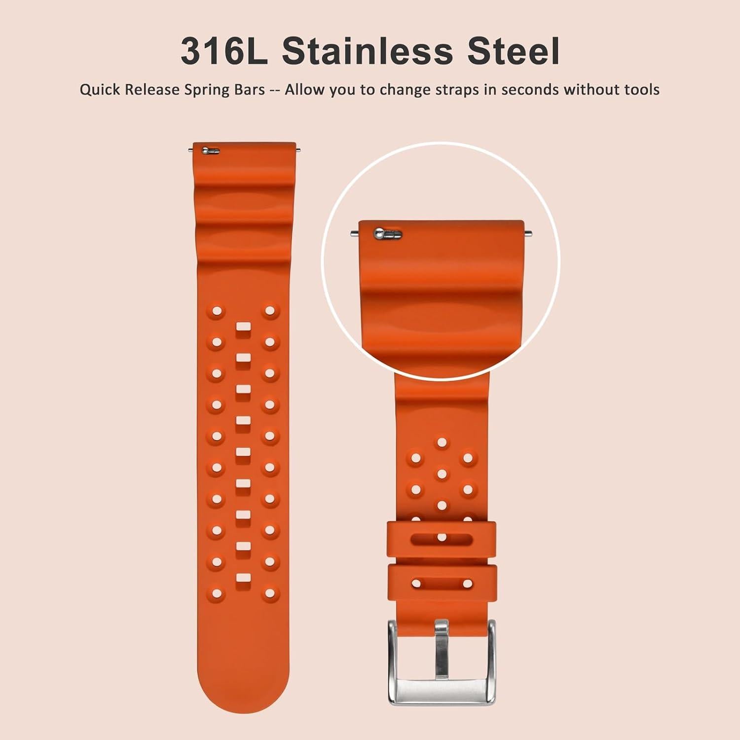 Pasadores de Resorte Rápida WOCCI 14mm Acero Inoxidable 4pcs