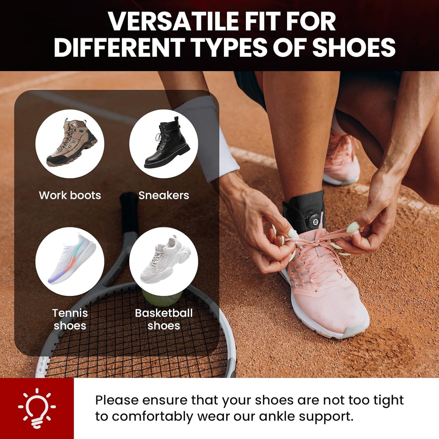 Férula para Tobillo Welnove - Soporte Metálico Mediano Negro