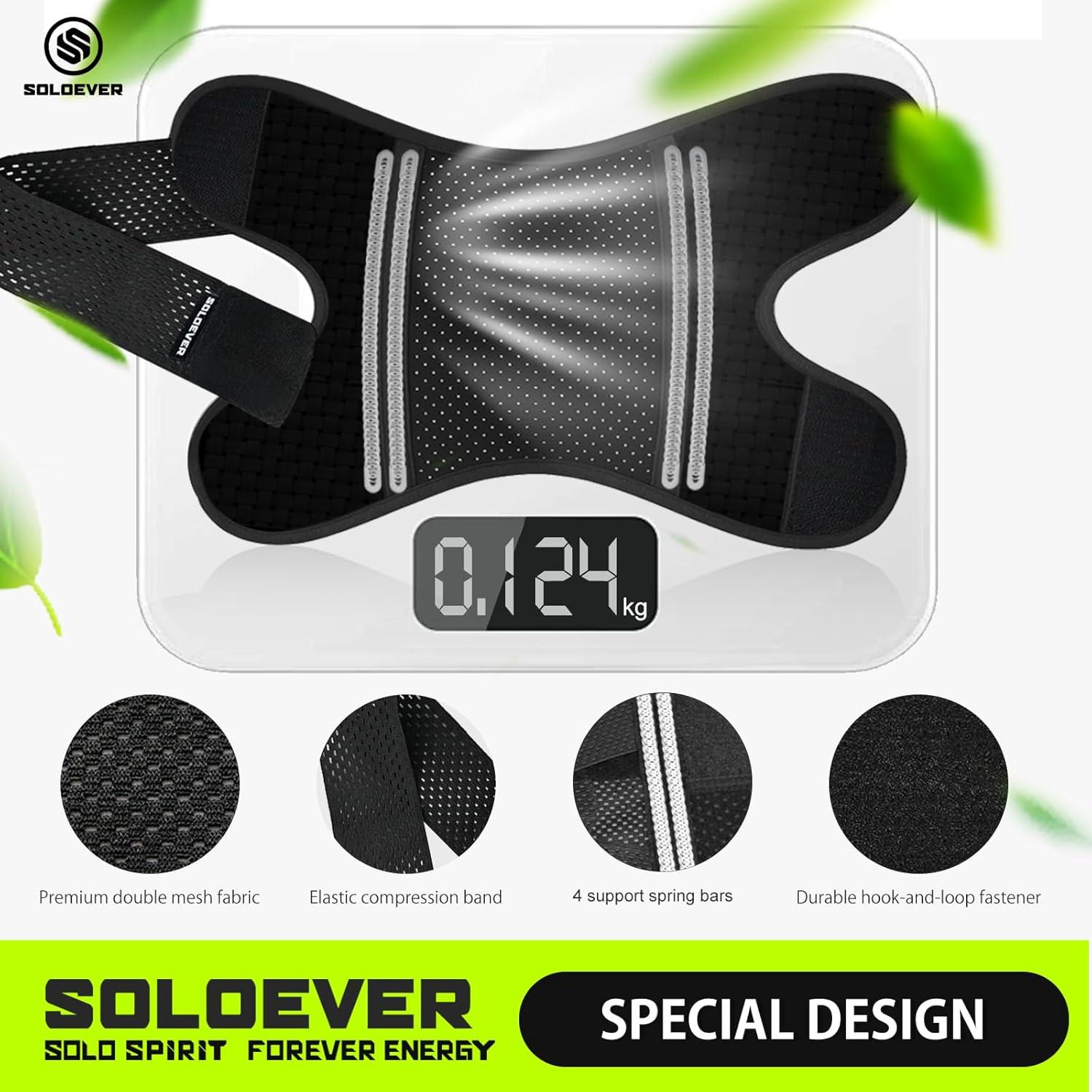 Férula de Rodilla Ajustable SOLOEVER para Alivio de Dolor - Pequeño