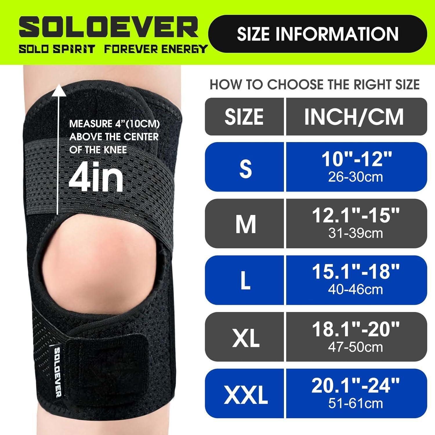 Férula de Rodilla Ajustable SOLOEVER para Alivio de Dolor - Pequeño