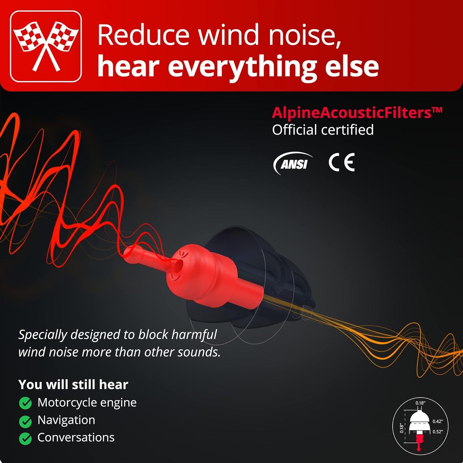 Tapones para Oídos MotoSafe Alpine MotoGP - Reducción 20dB