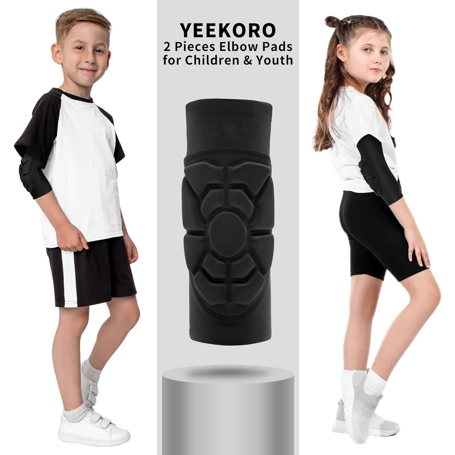 Coderas y Rodilleras YEEKORO para Niños - Soporte de Compresión