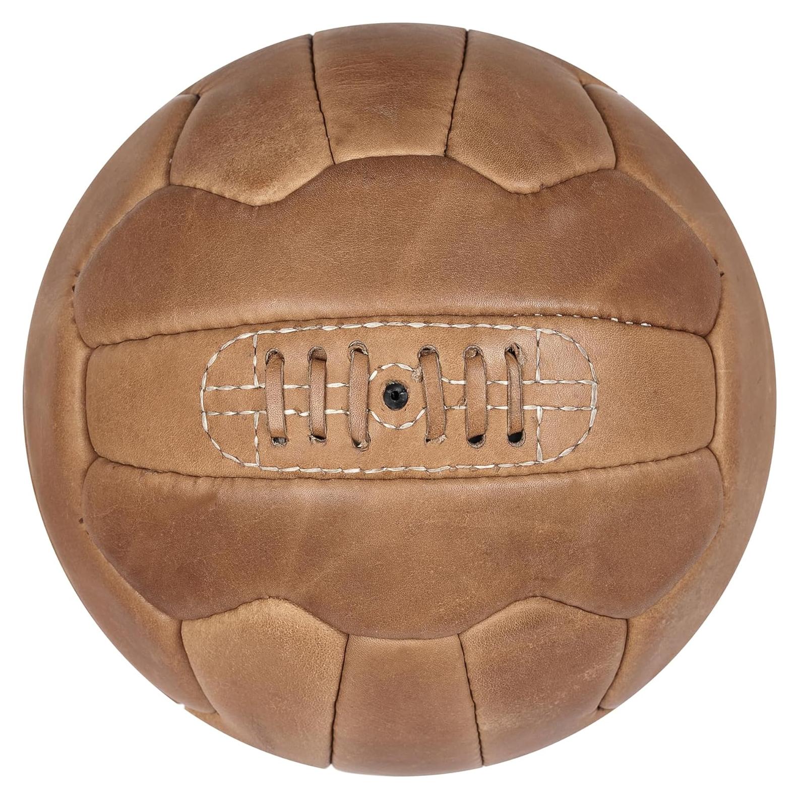 Pelota de Fútbol Retro FNine Sports 100% Cuero Hecha a Mano