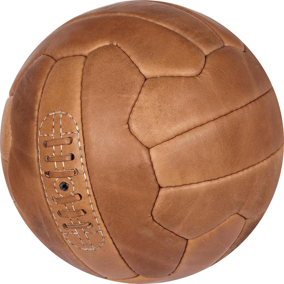 Pelota de Fútbol Retro FNine Sports 100% Cuero Hecha a Mano
