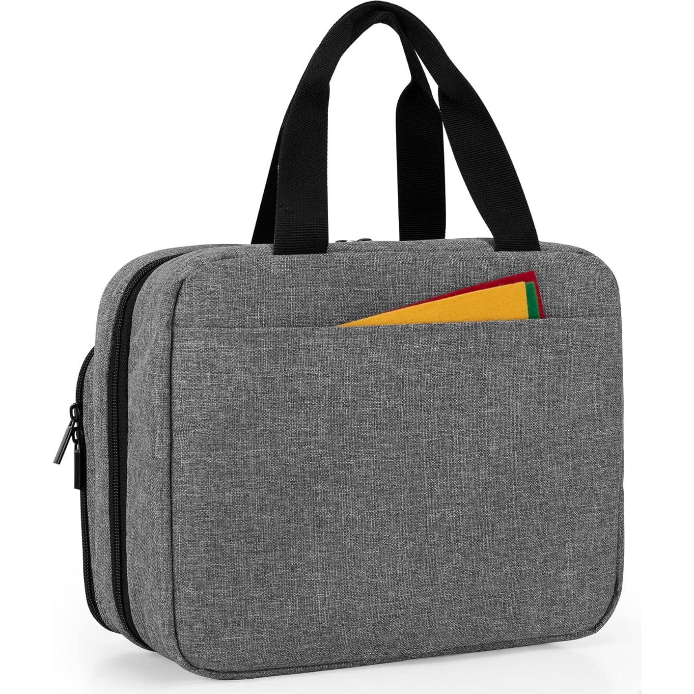 Organizador de Costura Luxja Grande Gris 3 Secciones Plegable