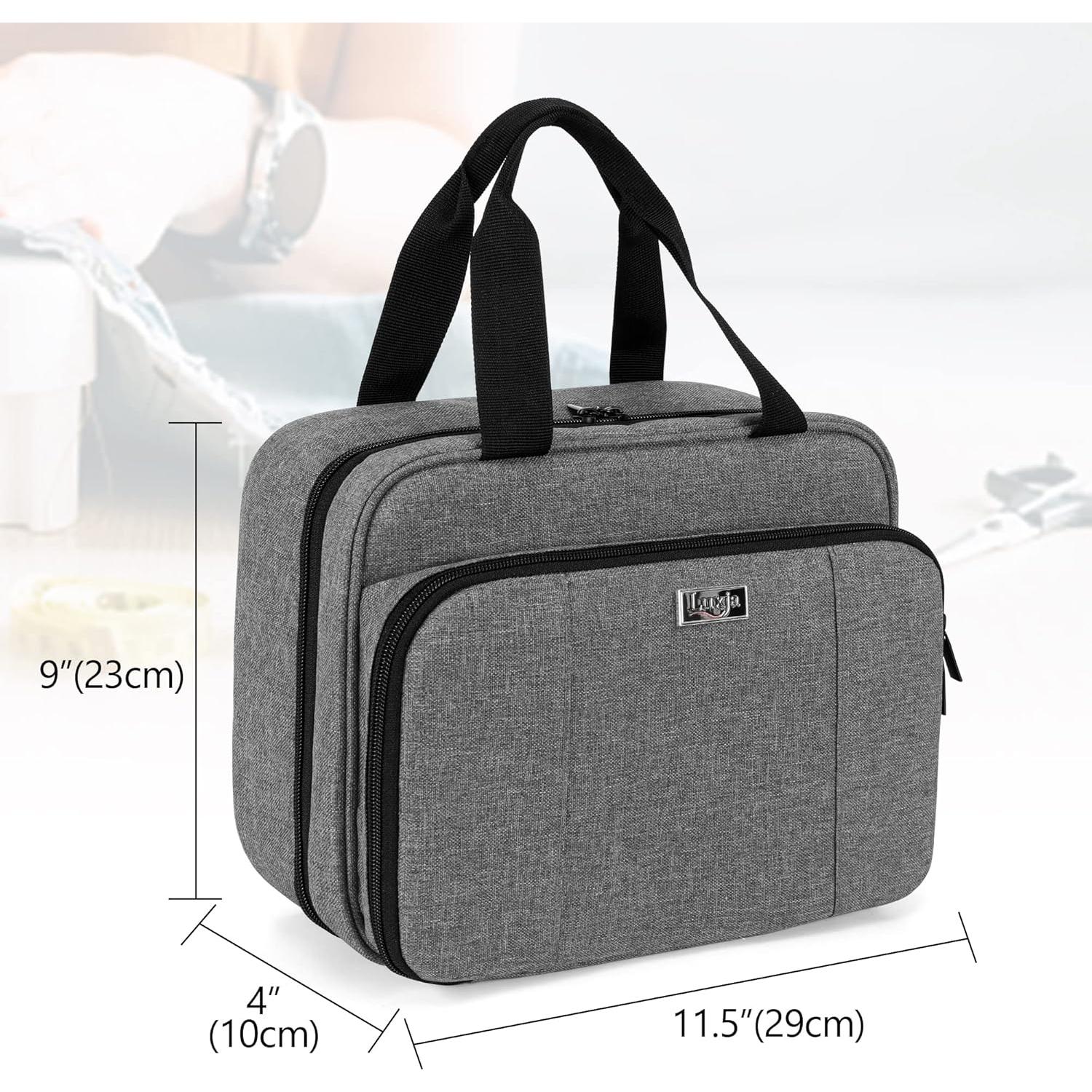 Organizador de Costura Luxja Grande Gris 3 Secciones Plegable