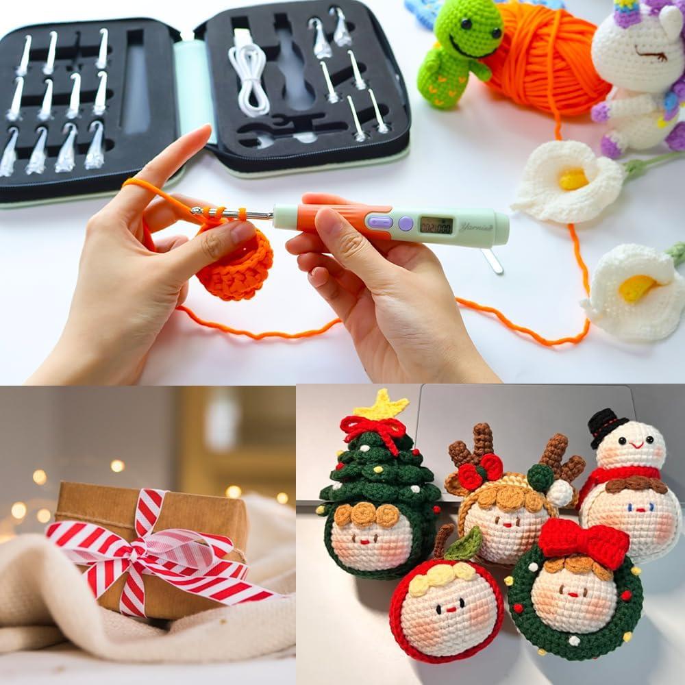 Juego de Ganchillos Iluminados Yarniss 18 Tamaños 2.0mm-14.0mm