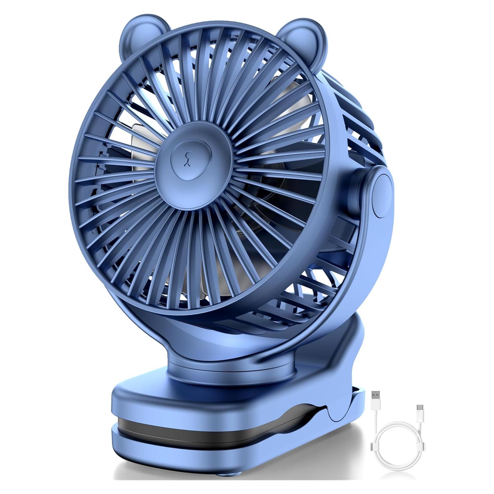 Ventilador de Clip GOTOTO M29 Recargable 3 Velocidades 360°