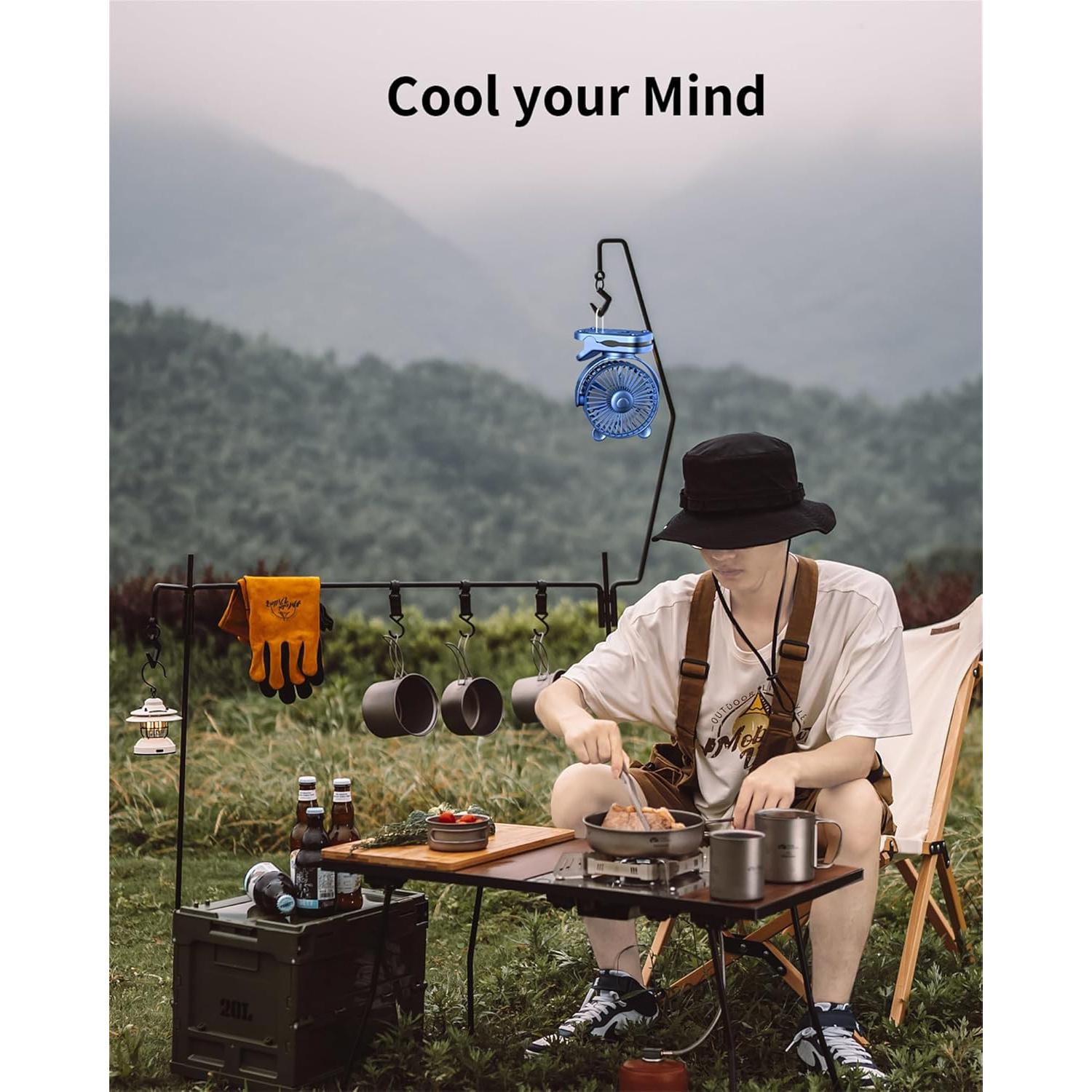 Ventilador de Clip GOTOTO M29 Recargable 3 Velocidades 360°