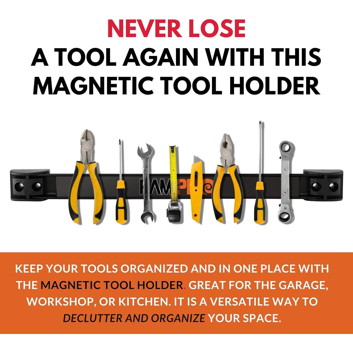 Soporte Magnético para Herramientas RamPro 30 cm - 2 Piezas