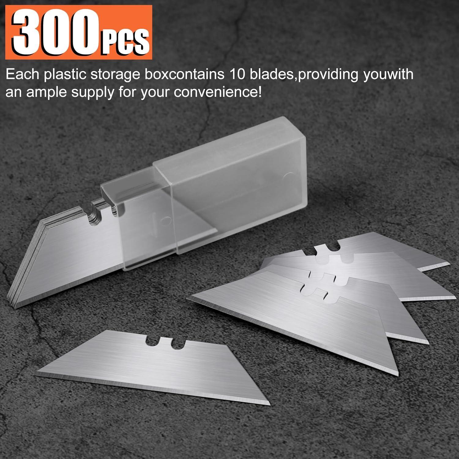 Cuchillas de Utilidad Romeda 100 Pcs Acero SK5 Afiladas