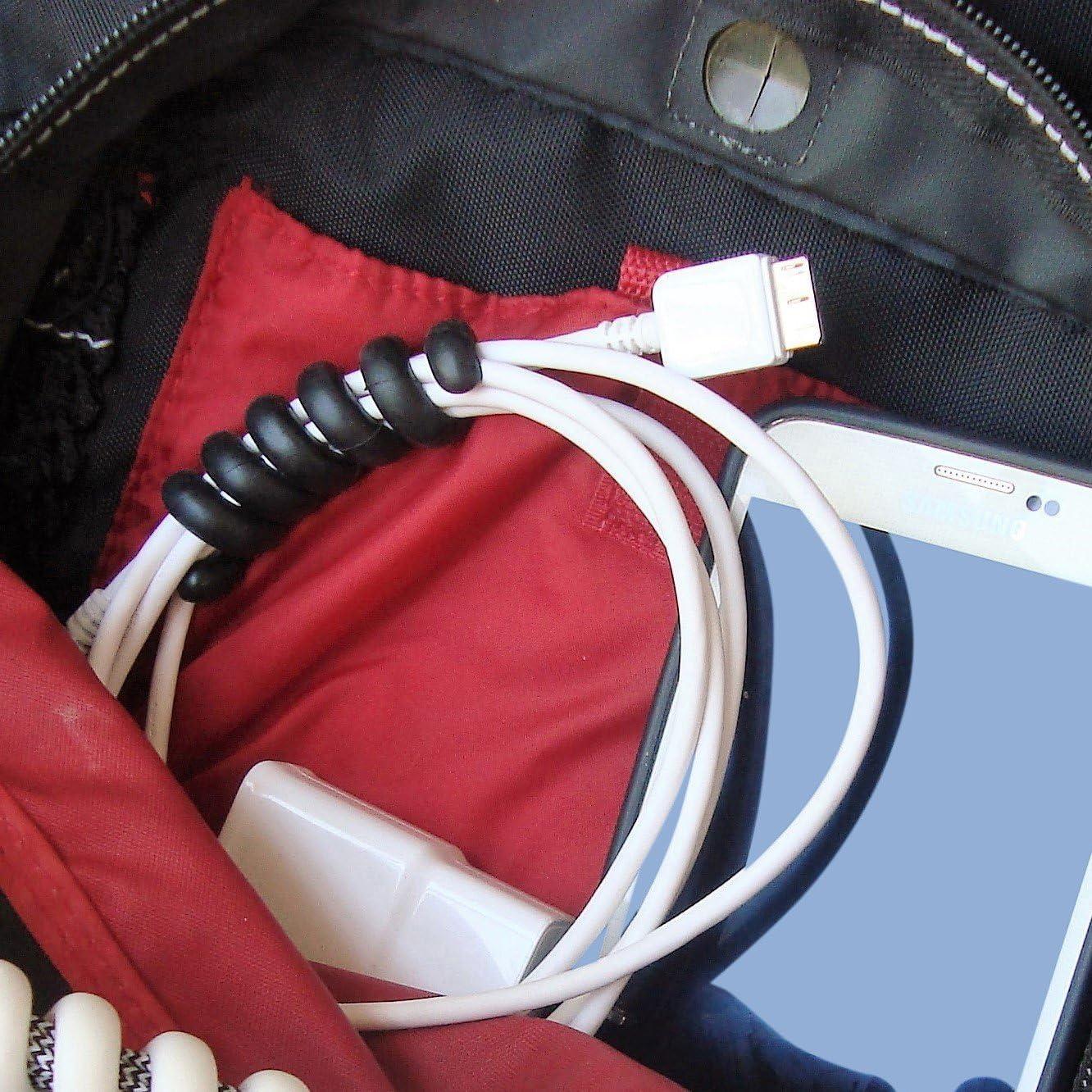 Organizador de Cables Cordpiggy Pequeño - Set de 3, Negro