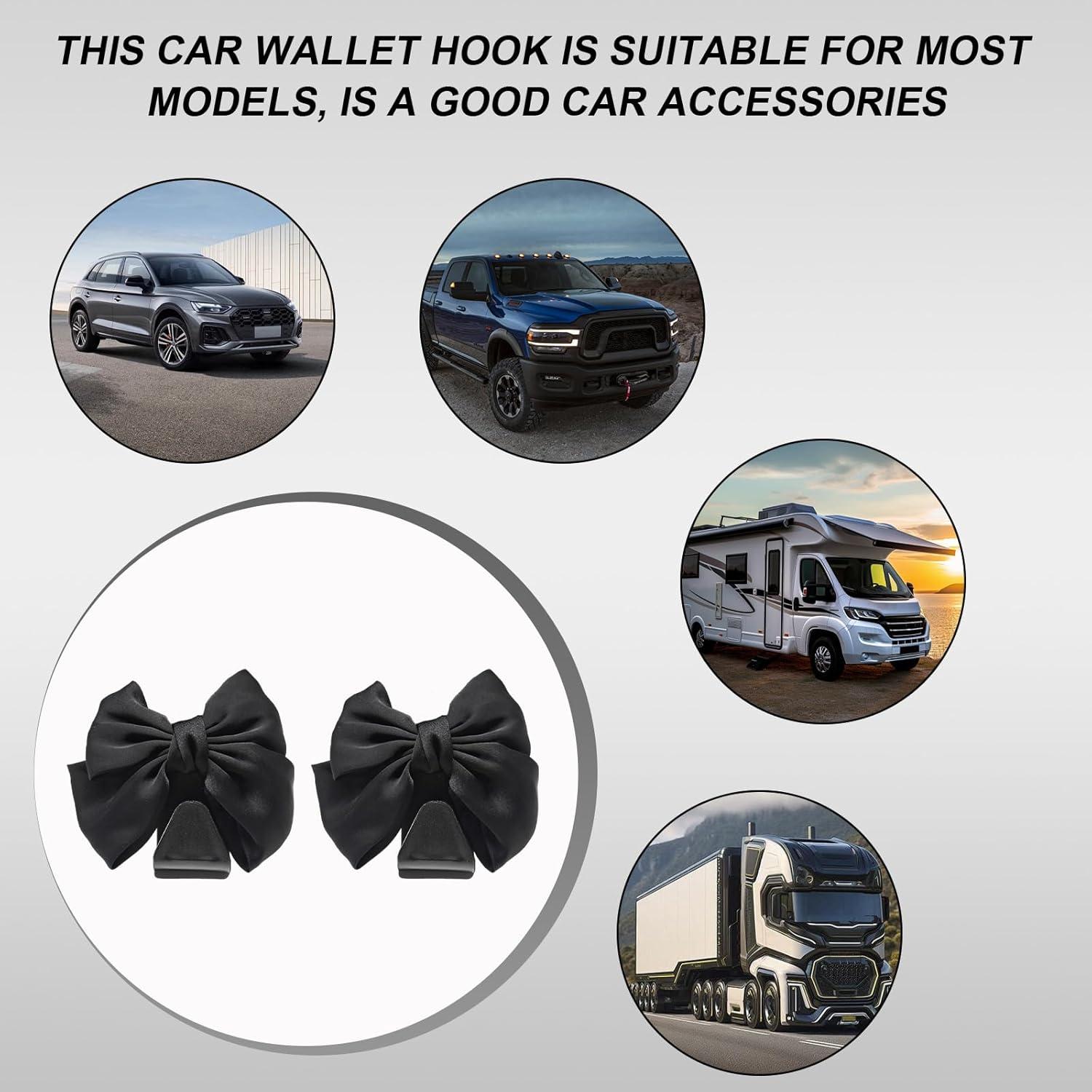 Ganchos para Reposacabezas de Coche DXNQ 2 PCS Negro PVC