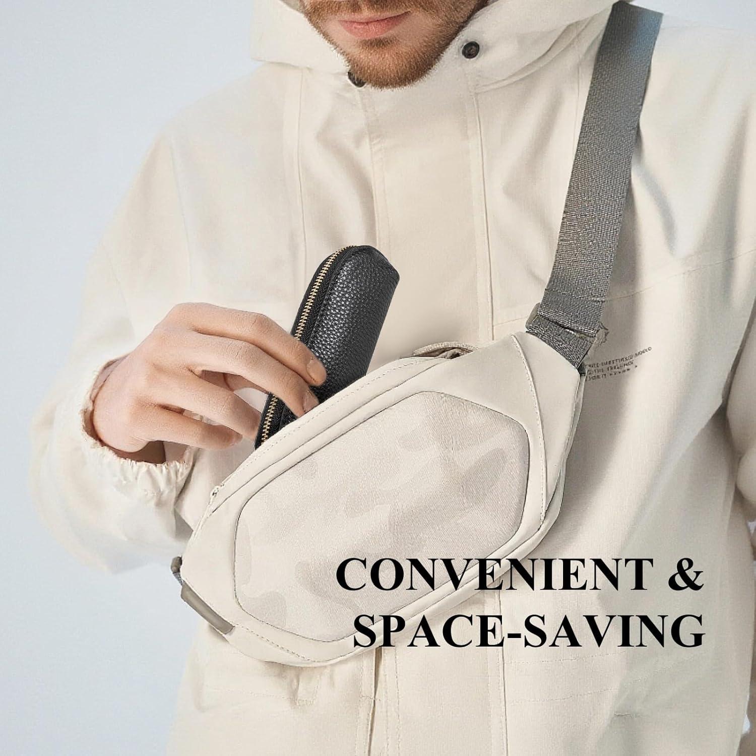 Monedero de Cuero Negro Grande - Billetera Compacta Unisex