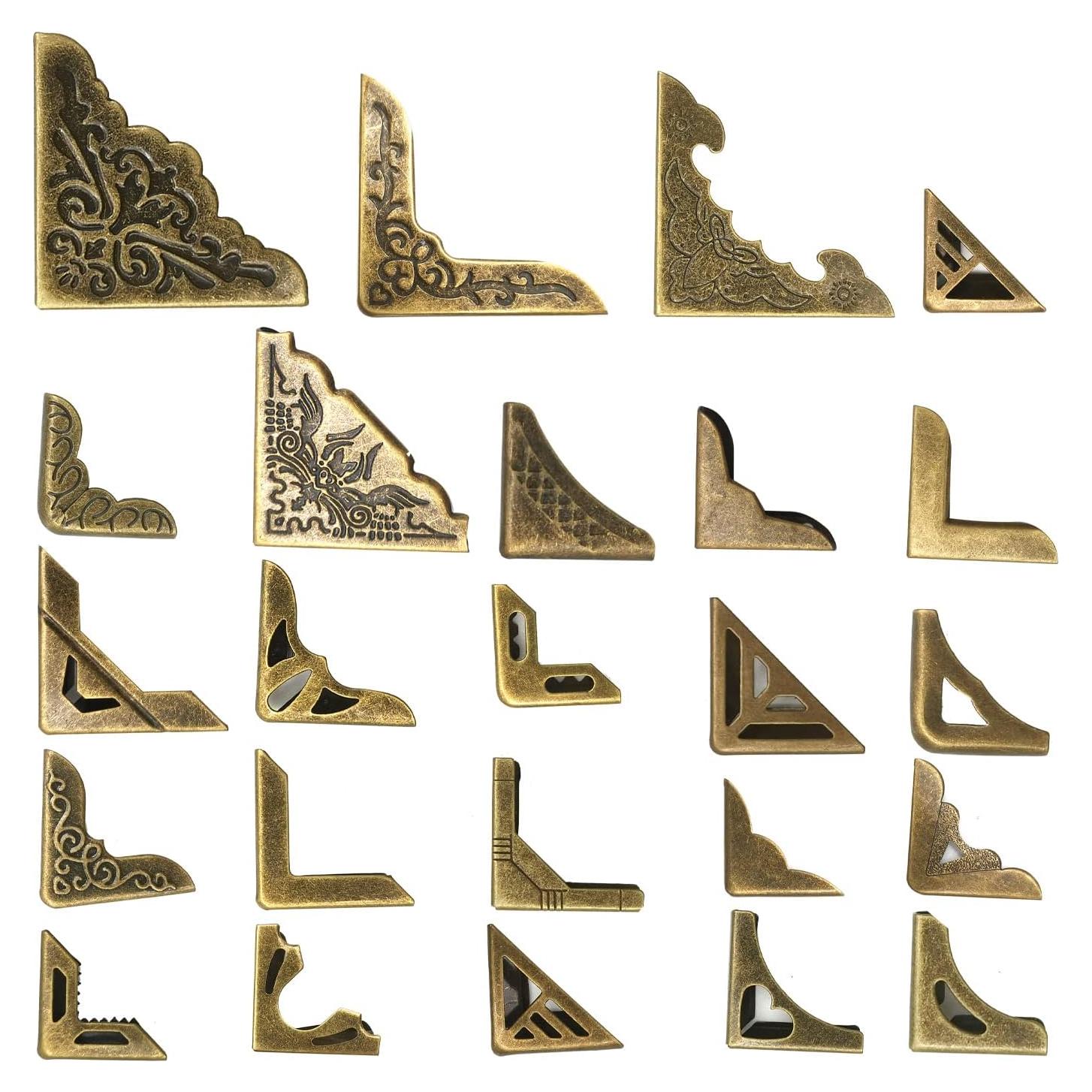 96 Protectores de Esquinas de Metal Vintage Aynaxcol