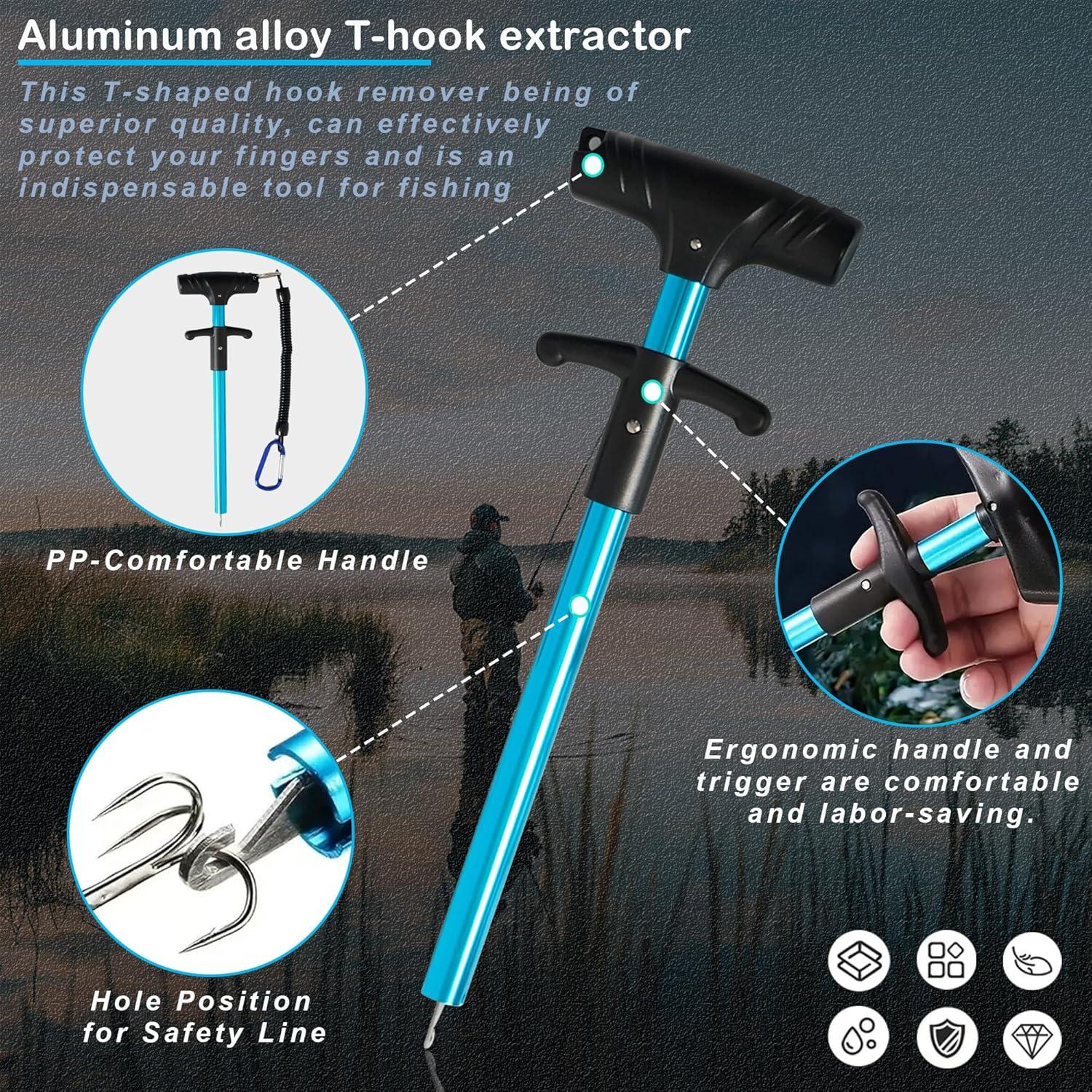 Kit de Herramientas de Pesca Selake 7 Piezas Aluminio Azul