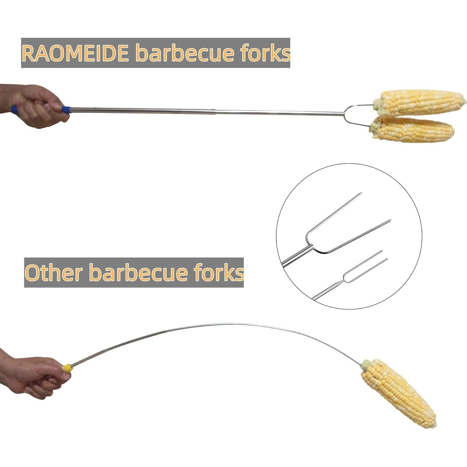 Palos de Asar Hot Dog RAOMEIDE 81.28 cm Acero Inoxidable (2 Pzs)