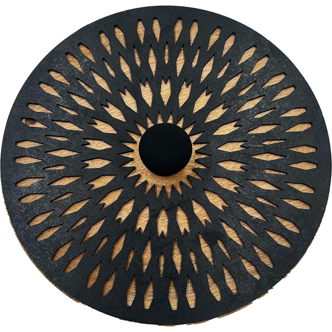 Calentador de Tortillas de Madera de Parota HASTA LA RAIZ - Mandala Negro