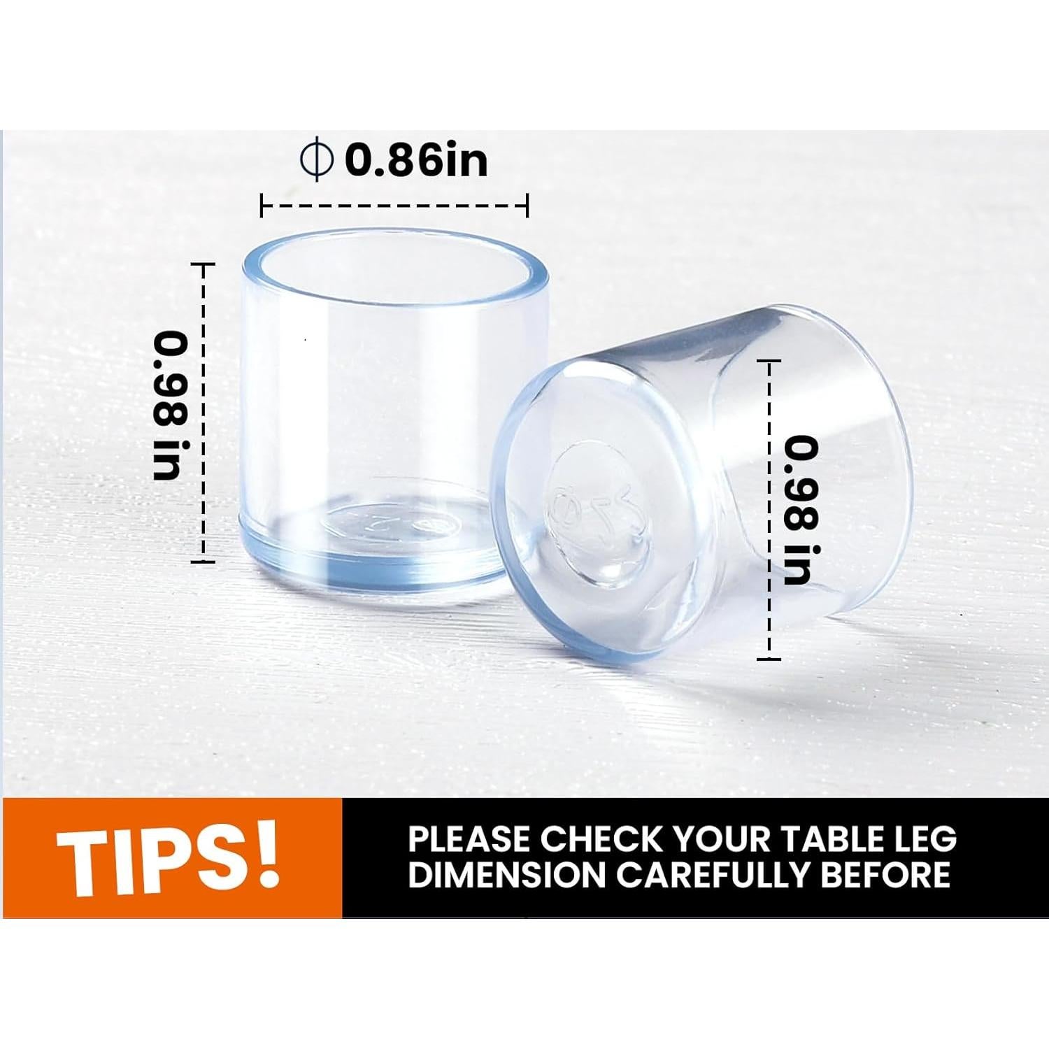 Tapones de Pierna de Silla de Goma HNYYZL 8PCS Antideslizantes