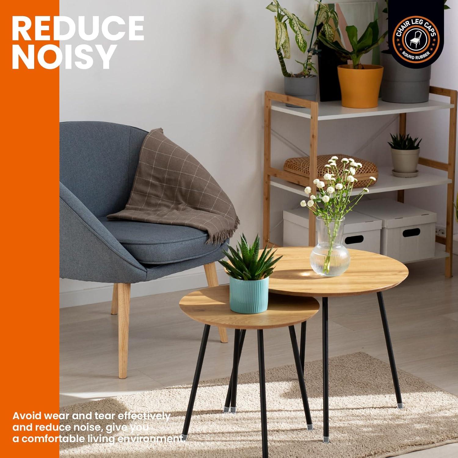 Tapones de Pierna de Silla de Goma HNYYZL 8PCS Antideslizantes