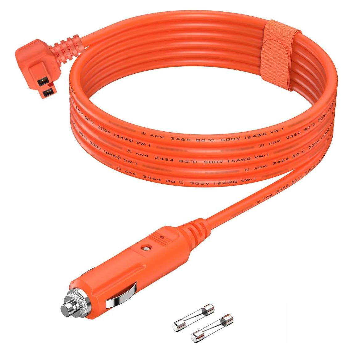 Cable de Alimentación 16AWG 12V/24V 3.5m para Refrigerador de Coche