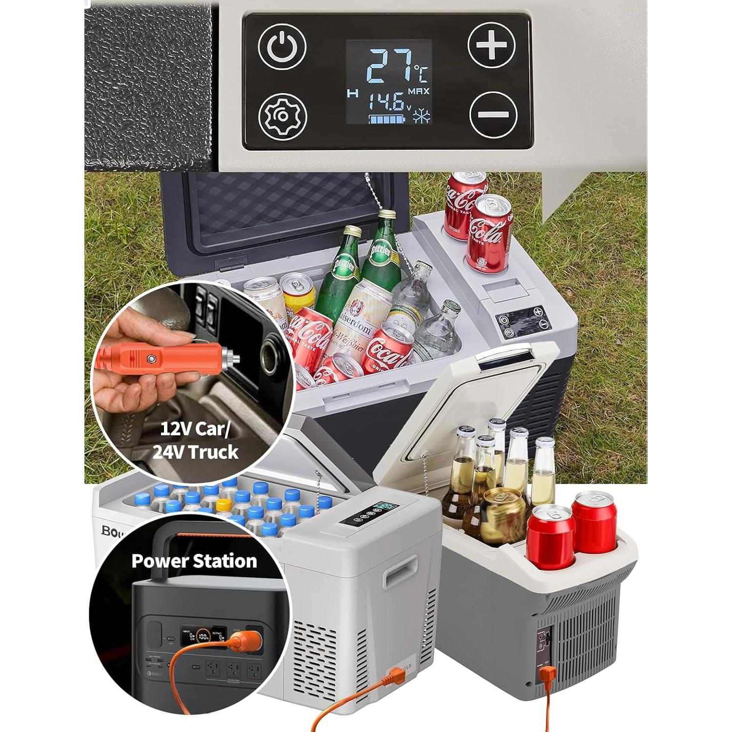 Cable de Alimentación 16AWG 12V/24V 3.5m para Refrigerador de Coche