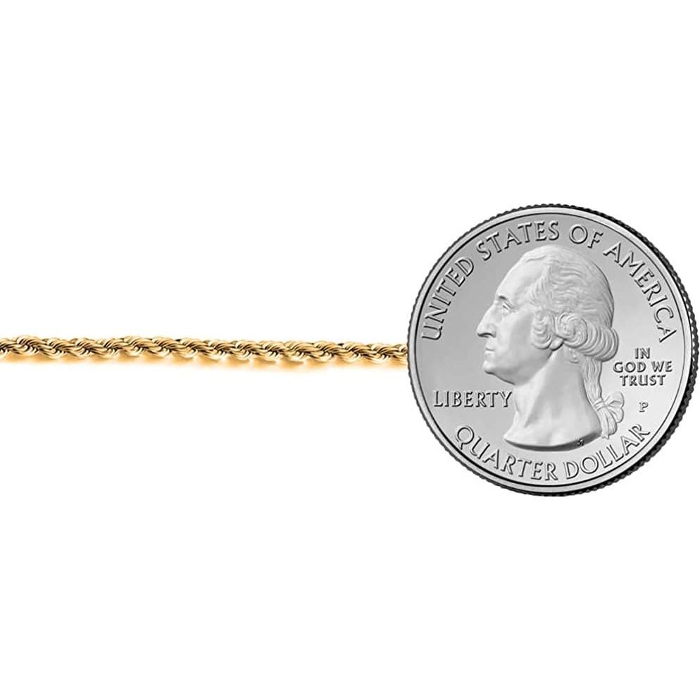 Pulsera de Tobillo Savlano de Plata Esterlina 925 con Baño de Oro 18K - 22.86 cm