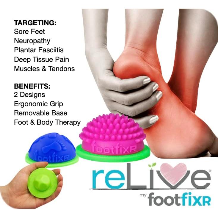 Bola de Masaje AIRfeet Dome FootFIXR para Alivio de Pies