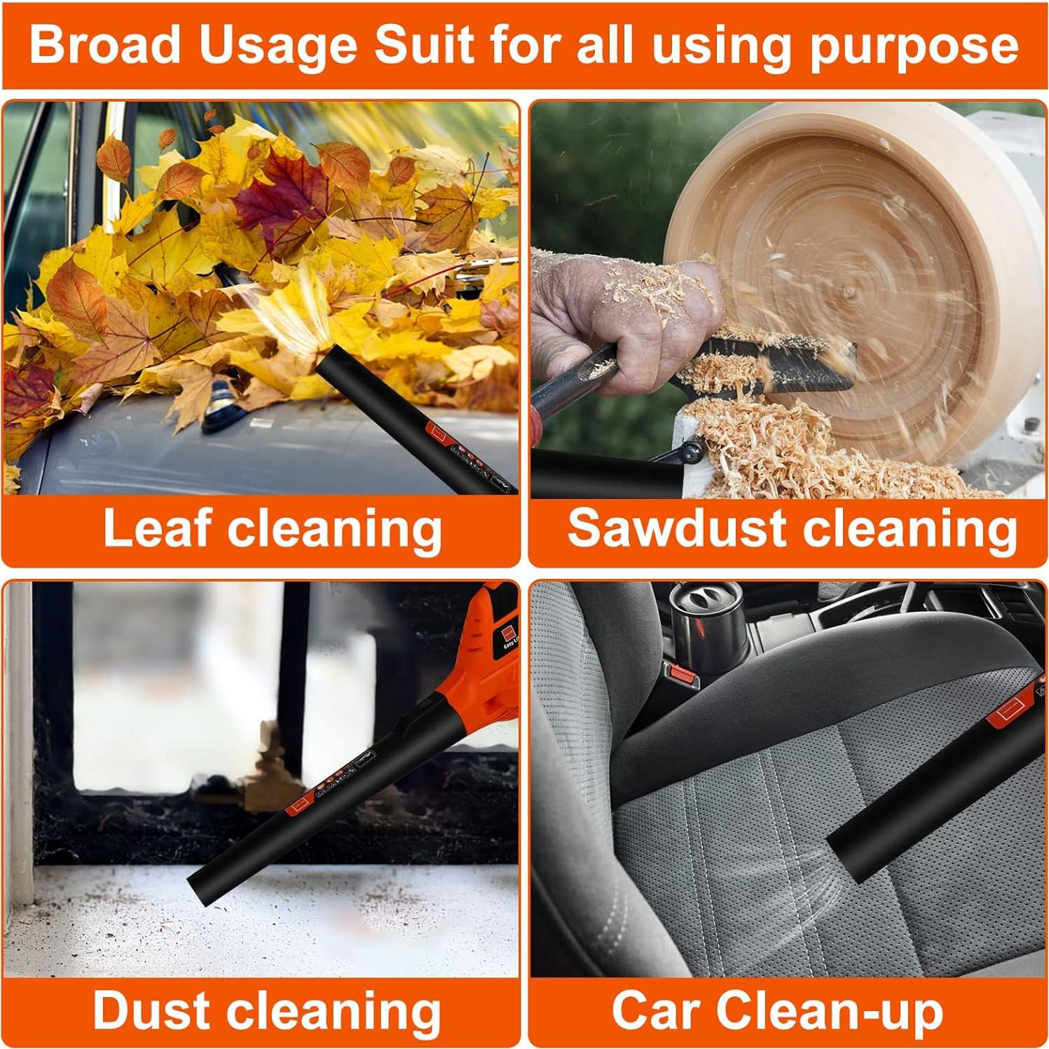 Soplador de Hojas Inalámbrico Leisch Life 21V 2.0Ah Ligero