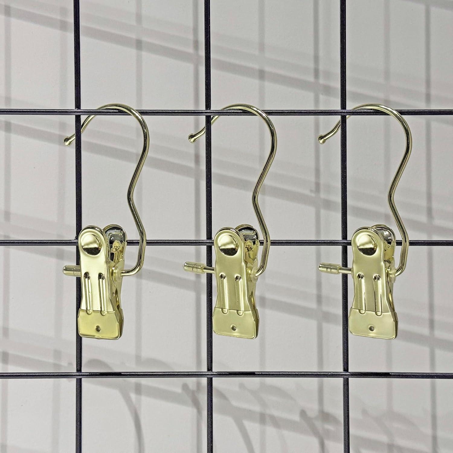 Ganchos de Clips de Acero Inoxidable Dorados - 10 Unidades