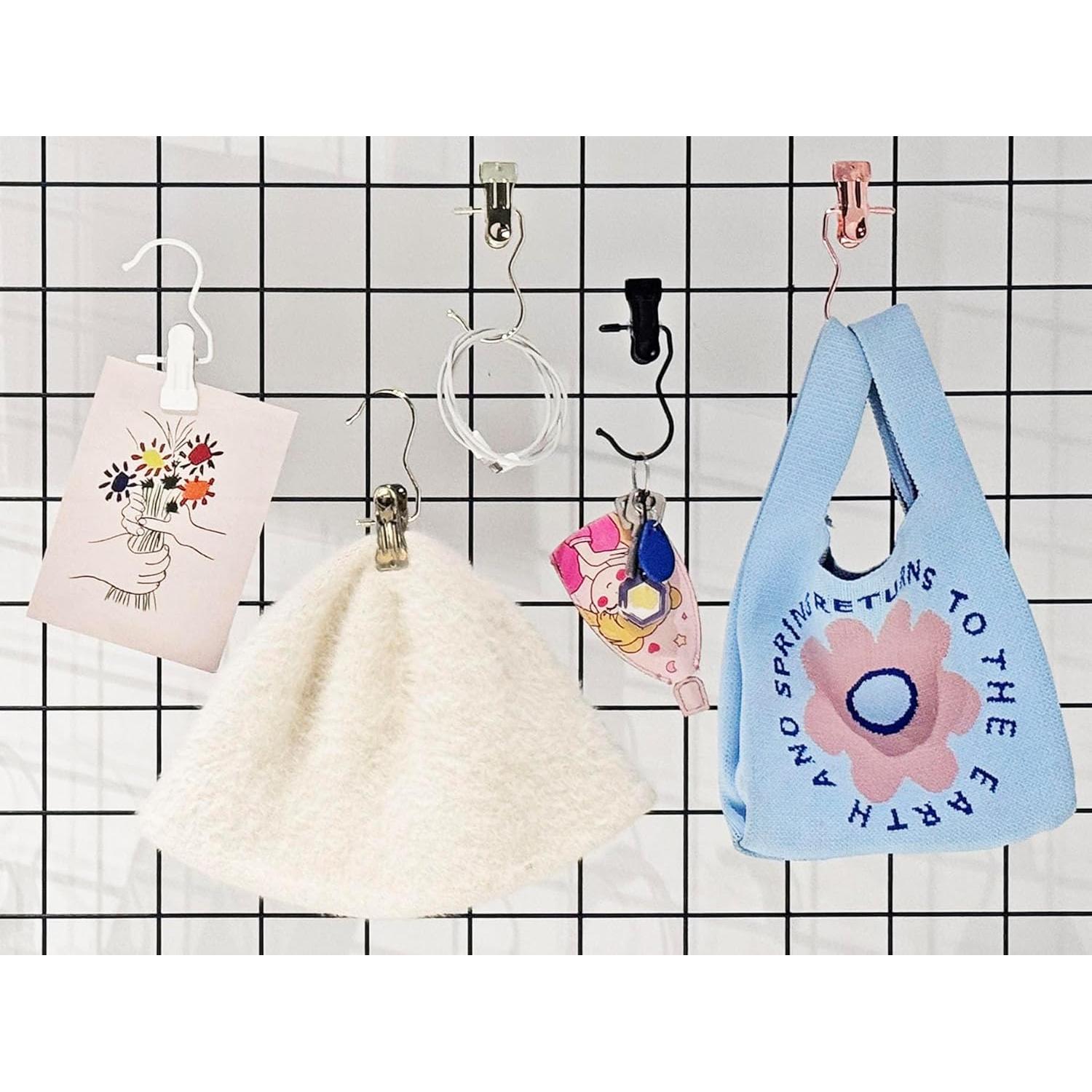 Ganchos de Clips de Acero Inoxidable Dorados - 10 Unidades