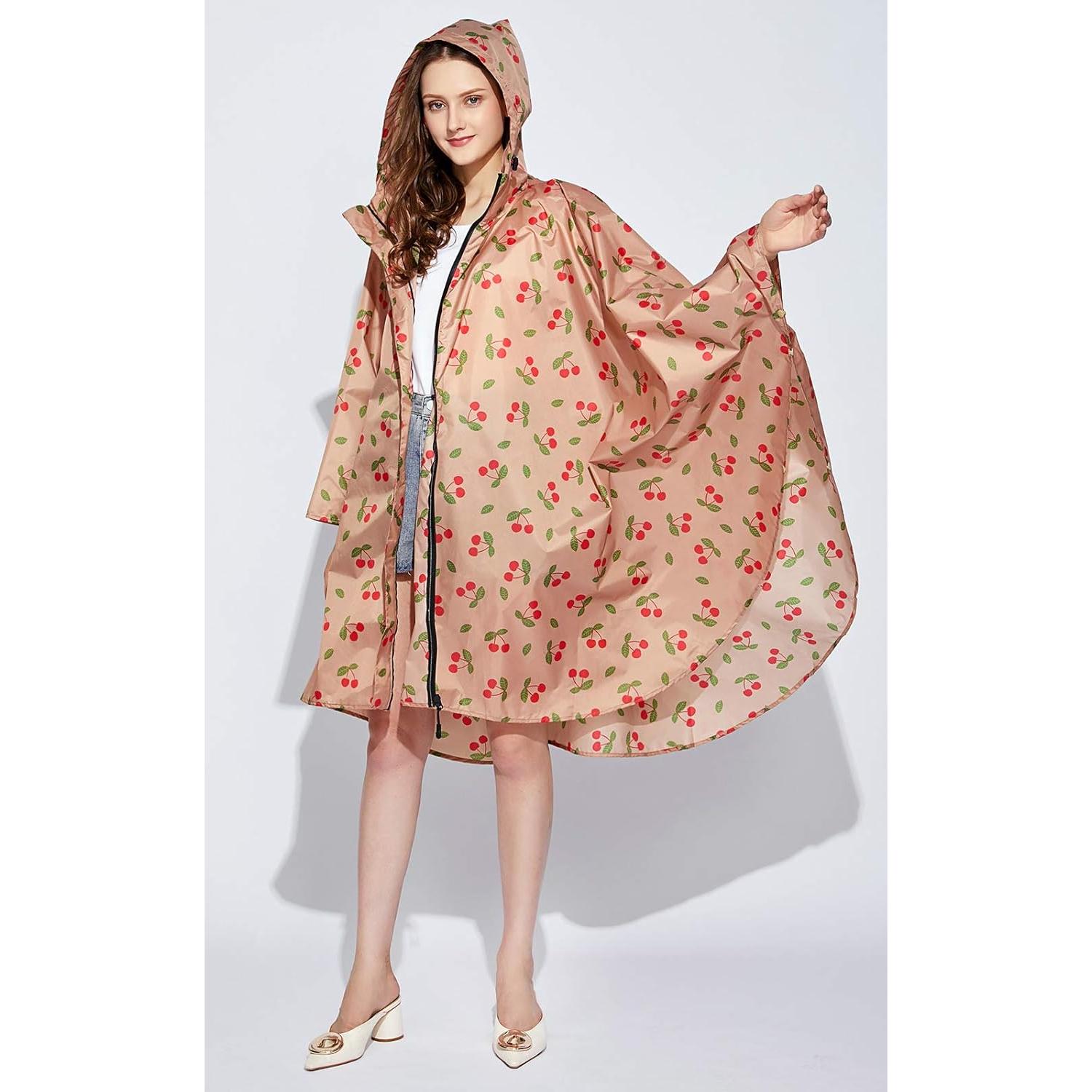 Poncho de Lluvia NUUR para Mujeres Unisex Impermeable S-XXL